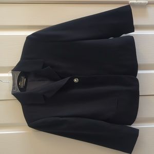 Chic Vintage Harve Benard Cropped Black Blazer Jacket Size 6